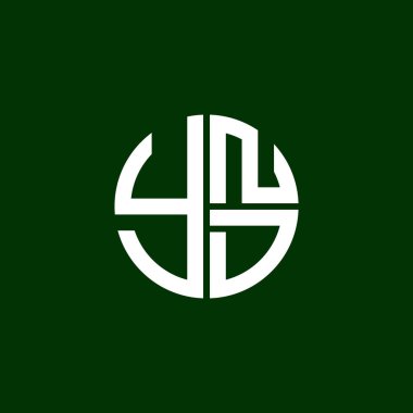 YND logo YNDD simgesi YNDvektör YND monogram YNDletter YNDDD Çember YNDdüz modern düz soyut logo tasarımı