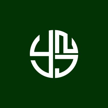 YNJ logosu YNJJ simgesi YNJvektör YNJJ monogram YNJletter YNJminimalist YNJ Circle YNJflat Modern düz soyut logo tasarımı