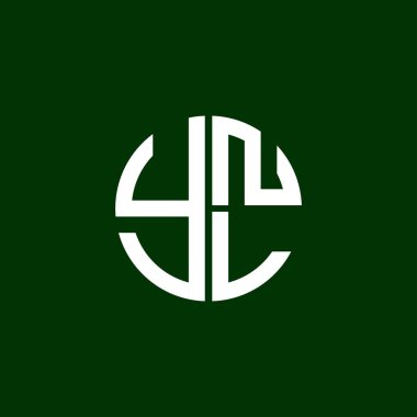 YNL logosu YNL simgesi YNLvektör YNL monogramı YNLletter YNLminimalist YNL Çemberi YNLLflat modern düz soyut logo tasarımı