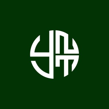 YNT logosu YNTvektör YNTT monogramı YNTletter YNTNT Çemberi YNTT Düz Modern düz soyut logo tasarımı