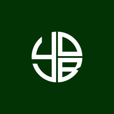 YOB logo YOB simgesi YOBvektör YOB monogram YOBletter YOBminimalist YOB Çember YOBflat Eşsiz modern düz soyut logo tasarımı