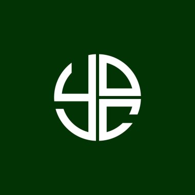 YOC logosu YOCvektör YOC monogram YOCletter YOCminimalist YOC Çember YOCflat Modern düz soyut logo tasarımı