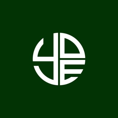 YOE logo YOE simgesi YOEvector YOE monogram YOEletter YOEminimalist YOE Çember YOEflat Eşsiz modern düz soyut logo tasarımı