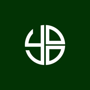 YOO logosu YOO simgesi YOO vektörü YOO monogram YOO harfi YOO minimalist YOO Circle YOO yassı modern düz soyut logo tasarımı
