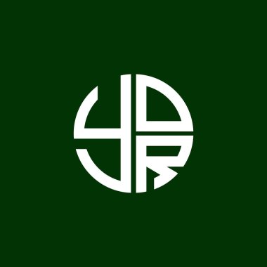 YOR logo YOR simgesi YOR vektörü YOR monogram YOR harfi YOR minimalist YOR Çember YOR düz modern düz soyut logo tasarımı