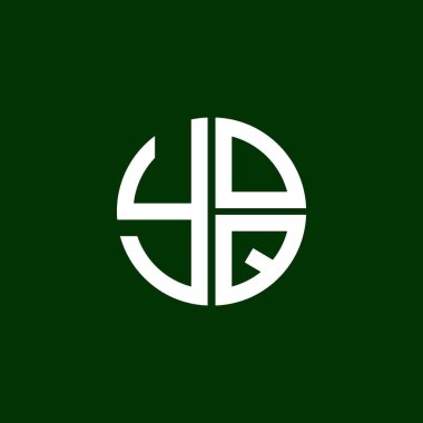 YOQ logosu YOQ simgesi YOQ vektörü YOQ harfi YOQ minimalist YOQ Circle YOQ yassı modern düz soyut logo tasarımı