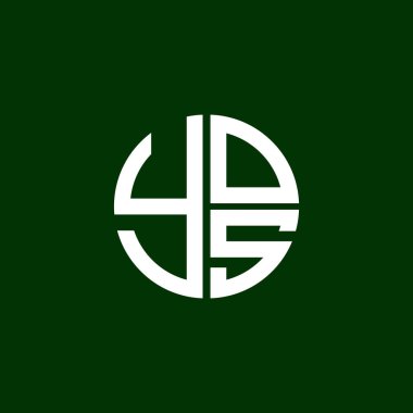 YOS logo YOS simgesi YOS vektörü YOS monogram YOS harfi YOS minimalist YOS Çember YOS yassı modern düz soyut logo tasarımı