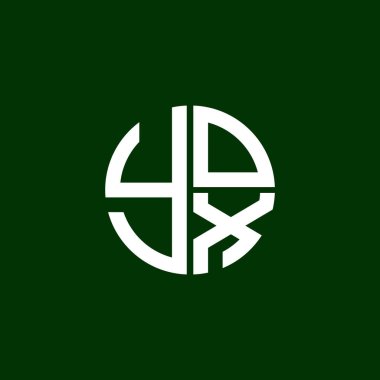 YOX logo YOX simgesi YOX vektör YOX monogram YOX harfi YOX minimalist YOX Çember YOX yassı modern düz soyut logo tasarımı