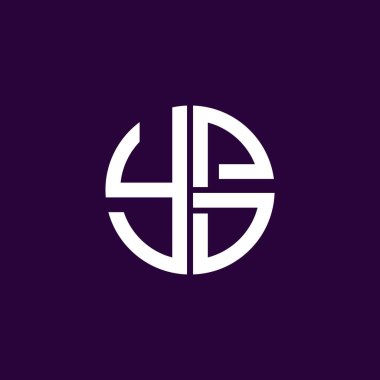 YPD logosu YPD vektörü YPD baş harfleri YPD minimalist YPD dairesi düz, modern, soyut logo tasarımı