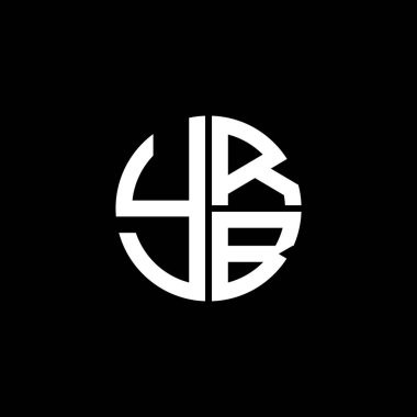 YRB logosu YRBvektör YRRB monogramı YRBletter YRBminimalist YRB Çemberi Eşsiz modern düz soyut logo tasarımı