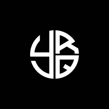 YRQ logosu YRQvektör YRQQ monogramı YRQletter YRQimalist YRQQ Çemberi YRQDüz Modern düz soyut logo tasarımı
