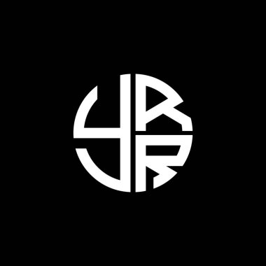YRR logosu YRR ikonu YRRR vektör YRRRR monogramı YRRRRRletter YRRRRR Çemberi Eşsiz modern düz soyut logo tasarımı