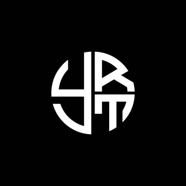 YRT logosu YRTvektör YRRT monogramı YRTletter YRTminimalist YRTT Çemberi Eşsiz modern düz soyut logo tasarımı