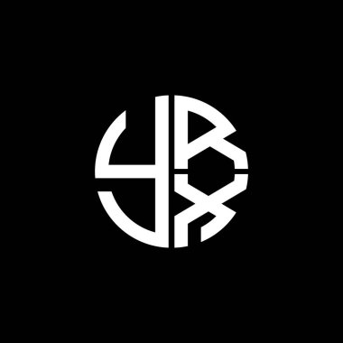 YRX logosu YRX simgesi YRXvektör YRXX monogramı YRXletter YRXXimalist YRX Çemberi YRXDüz Modern düz soyut logo tasarımı