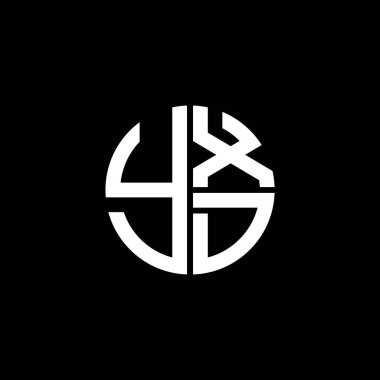 YXD logo YXD simgesi YXDvektör YXD monogram YXDletter YXDminimalist YXD Çember YXDflat modern düz soyut logo tasarımı