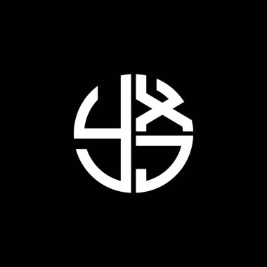 YXJ logosu YXJ simgesi YXJvektör YXJ monogram YXJletter YXJminimalist YXJ Circle YXJflat modern düz soyut logo tasarımı