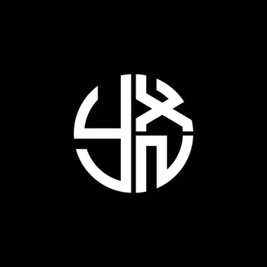 YXN logosu YXN simgesi YXNvektör YXN monogram YXNletter YXNminimalist YXN Circle YXNflat Modern düz soyut logo tasarımı
