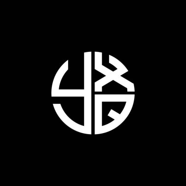 YXQ logosu YXQ simgesi YXQvektör YXQ monogramı YXQletter YXQQimalist YXQ Dairesel YXQflat modern düz soyut logo tasarımı