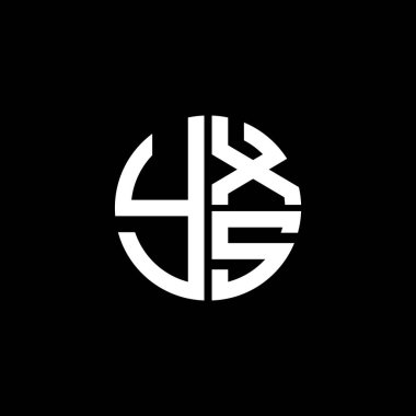 YXS logosu YXS simgesi YXSvector YXS monogramı YXSletter YXSminimalist YXS Dairesel YXSflat modern düz soyut logo tasarımı