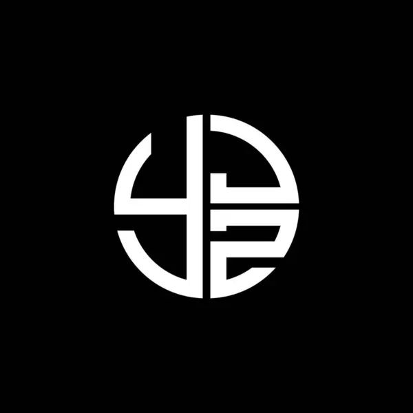 YJZ logosu YJZ simgesi YJZ vektörü monogram YJZletter YJZZZZ Çemberi YJZDüz modern düz soyut logo tasarımı