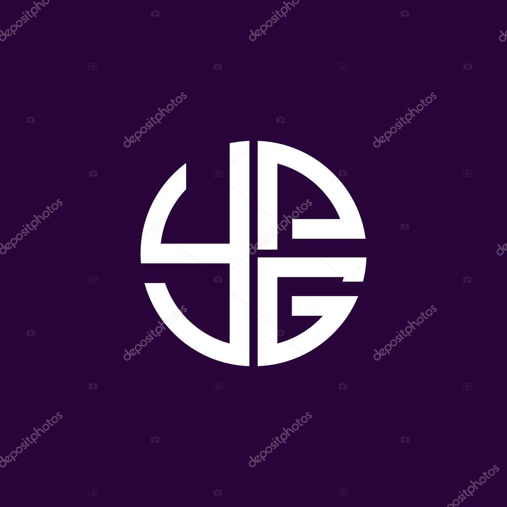 YPF logo YPF icon YPF vector YPF monogram YPF letter YPF minimalist YPF Circle YPF flat Unique modern flat abstract logo design