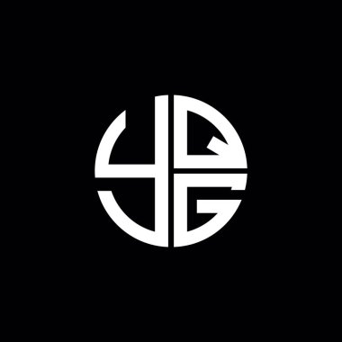 YQG logo YQG simgesi YQG vektörü YQG harfi YQG harfi minimalist YQG Çember YQG düz modern düz soyut logo tasarımı