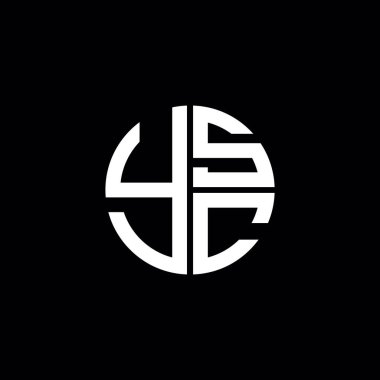 YSC logosu YSC vektörü YSC monogramı YSC harfi YSC minimalist YSC dairesi düz düz modern düz soyut logo tasarımı