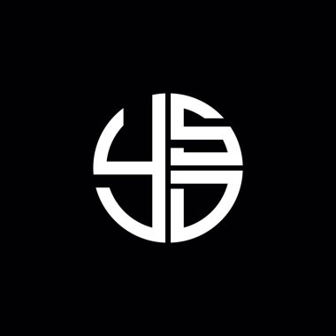 YSD logo YSD simgesi YSD vektörü YSD monogram YSD harfi YSD minimalist YSD Çemberi düz modern düz soyut logo tasarımı