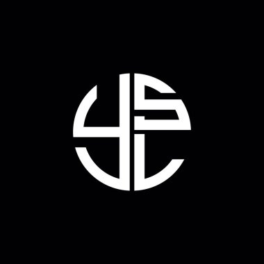 YSL logosu YSL simgesi YSL vektörü YSL monogram YSL harfi YSL minimalist YSL Circle YSL düz modern düz soyut logo tasarımı