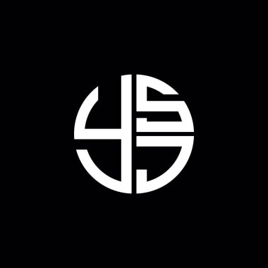 YSJ logosu YSJ ikonu YSJ vektörü YSJ monogram YSJ harfi YSJ minimalist YSJ Circle YSJ düz, modern, soyut logo tasarımı