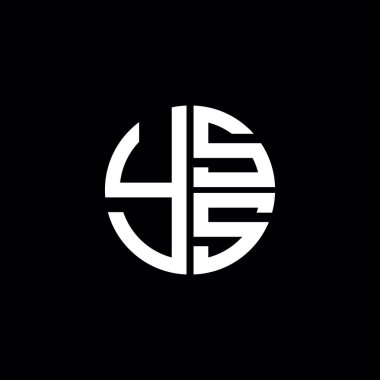 YSS logosu YSS vektörü YSS monogram YSS harfi YSS minimalist YSS dairesi düz düz modern düz soyut logo tasarımı