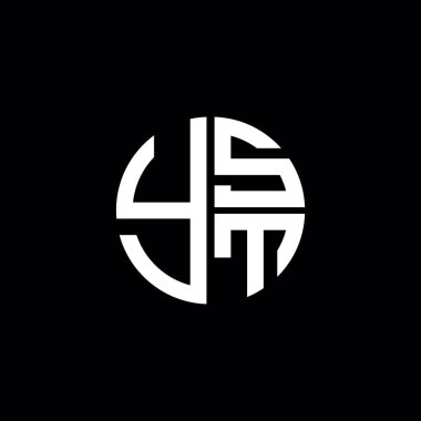 YST logosu YST simgesi YST vektörü YST harfi YST minimalist YST Çemberi düz modern düz soyut logo tasarımı