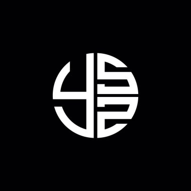 YSZ logosu YSZ simgesi YSZ vektörü YSZ harfinin baş harfi YSZ minimalist YSZ Circle YSZ düz, modern, soyut logo tasarımı
