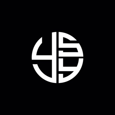 YSY logosu YSY simgesi YSY vektörü YSY monogram YSY harfi YSY minimalist YSY Circle YSY düz modern düz soyut logo tasarımı