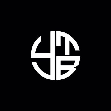 YTB logosu YTB simgesi YTB vektörü YTB harfinin baş harfi YTB minimalist YTB Çember YTB düz modern düz soyut logo tasarımı
