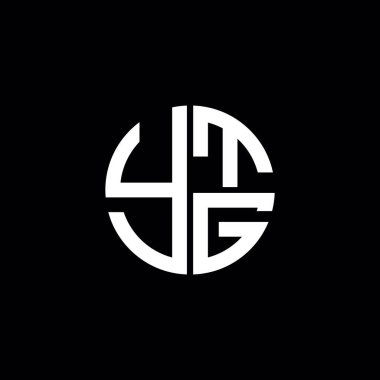 YTG logosu YTG simgesi YTG vektörü YTG harfi YTG minimalist YTG Çemberi düz modern düz soyut logo tasarımı