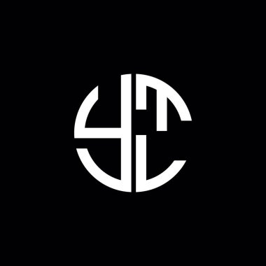 YTL logo YTL simgesi YTL vektörü YTL monogram harfi YTL minimalist YTL Circle YTL düz modern düz soyut logo tasarımı