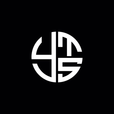 YTS logosu YTS ikonu YTS vektörü YTS monogram YTS harfi YTS minimalist YTS Çember YTS düz düz, modern, soyut logo tasarımı