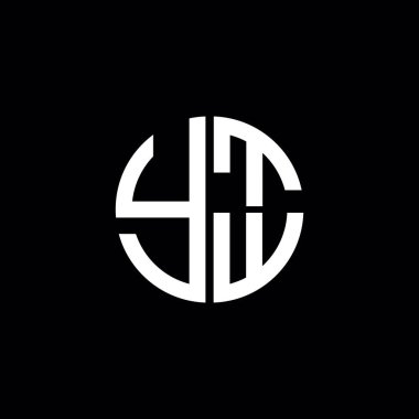 YTW logosu YTW ikonu YTW vektörü YTW monogram YTW harfi YTW minimalist YTW Circle YTW düz modern düz soyut logo tasarımı