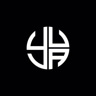YUA logosu YUA simgesi YUA vektörü YUA harfi YUA minimalist YUA Circle YUA düz, modern, soyut logo tasarımı