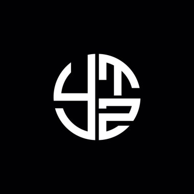 YTZ logosu YTZ simgesi YTZ vektörü YTZ harfi YTZ minimalist YTZ dairesi düz, modern, soyut logo tasarımı