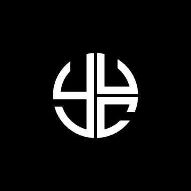 YUC logosu YUC simgesi YUC vektörü YUC harfi YUC minimalist YUC Çemberi düz modern düz soyut logo tasarımı