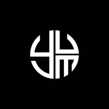 YUM logosu YUM simgesi YUM vektörü YUM monogram YUM harfi minimalist YUM Çemberi YUM düz modern düz soyut logo tasarımı