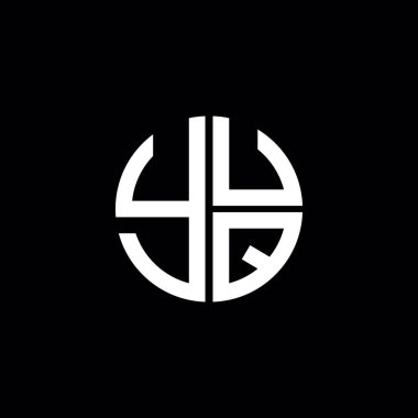 YUQ logosu YUQ simgesi YUQ vektörü YUQ harfi YUQ minimalist YUQ Circle YUQ düz, modern, soyut logo tasarımı