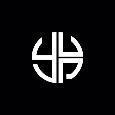 YUP logosu YUP simgesi YUP vektörü YUP monogram YUP harfi YUP minimalist YUP Çemberi YUP yassı yassı modern düz soyut logo tasarımı