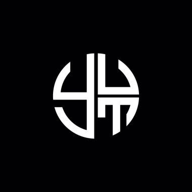 YUT logosu YUT ikonu YUT vektörü YUT monogram YUT harfi YUT minimalist YUT Circle YUT düz, modern, soyut logo tasarımı