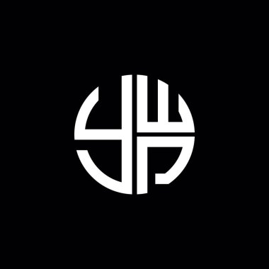 YWP logosu YWP simgesi YWP vektörü YWP harfi YWP minimalist YWP Circle YWP düz, modern, soyut logo tasarımı
