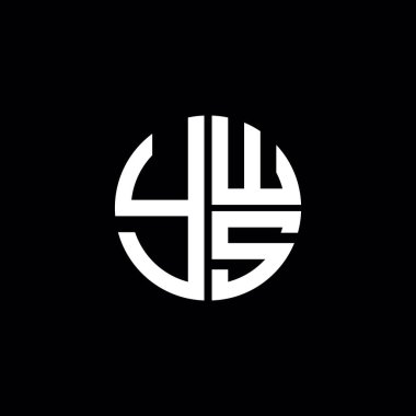 YWS logosu YWS simgesi YWS vektörü YWS baş harfi YWS minimalist YWS Circle YWS düz modern düz soyut logo tasarımı
