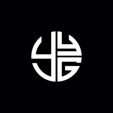 YYG logosu YYG vektörü YYYG baş harfi YYYG minimalist YYG Çemberi düz modern düz soyut logo tasarımı