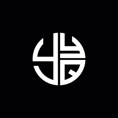YYQ logosu YYQ simgesi YYQ vektörü YYQ harfi YYQ minimalist YYQ Çemberi düz modern düz soyut logo tasarımı